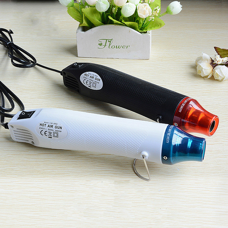220V 300W Heat Gun Electric Hot Air Gun DIY Multi-Purpose Hand Hold Heat Power Tool Shrink Wrap for Embossing