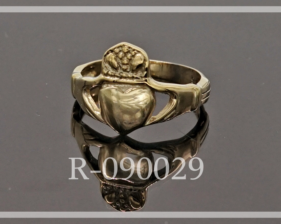 แหวนทอง 9K: แหวนคลาดาร์ฮ (Claddagh ring) แหวนแห่ง ความรัก มิตรภาพ และความซื่อสัตย์