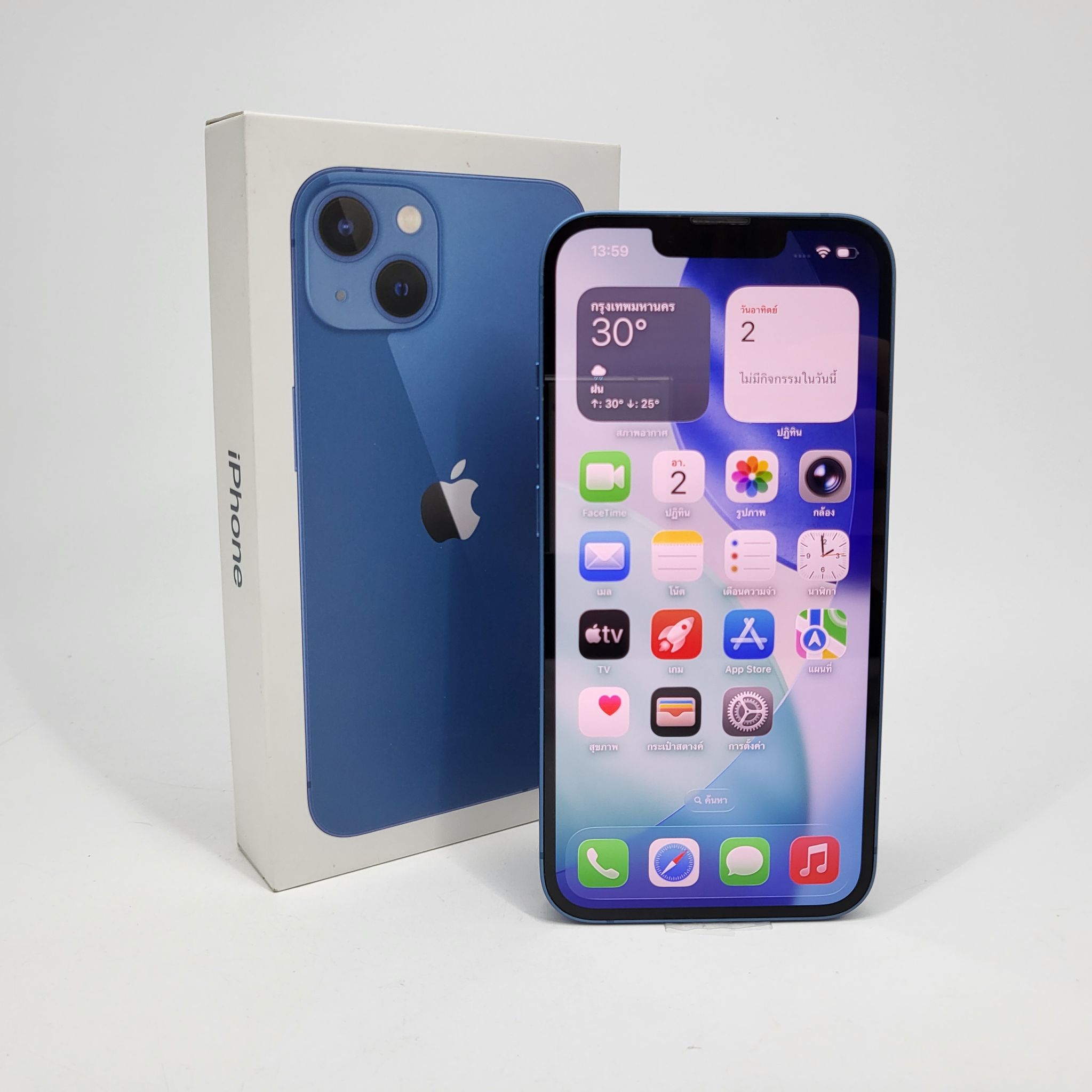 iPhone 13 128GB Blue แบต100% ครบกล่อง ราคาสุดคุ้ม