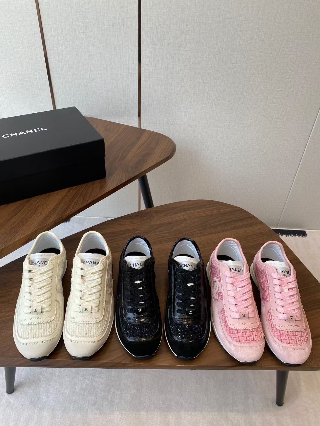 **do** รองเท้าผ้าใบ chanel 25K shoes sneakers มี 3 สีให้เลือก สินค้าใหม่ ของแท้