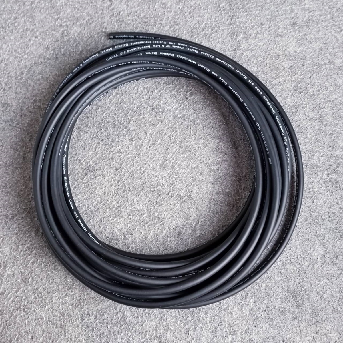 สีดำ ขด10เมตร CM สายไมค์สเตอริโอ 6mm M2-2323 สายไมค์ST 23AWG M2 2323 สายสัญญาณ ST สายไมค์CM สายไมค์ 6mm เอไอ-ไพศาล