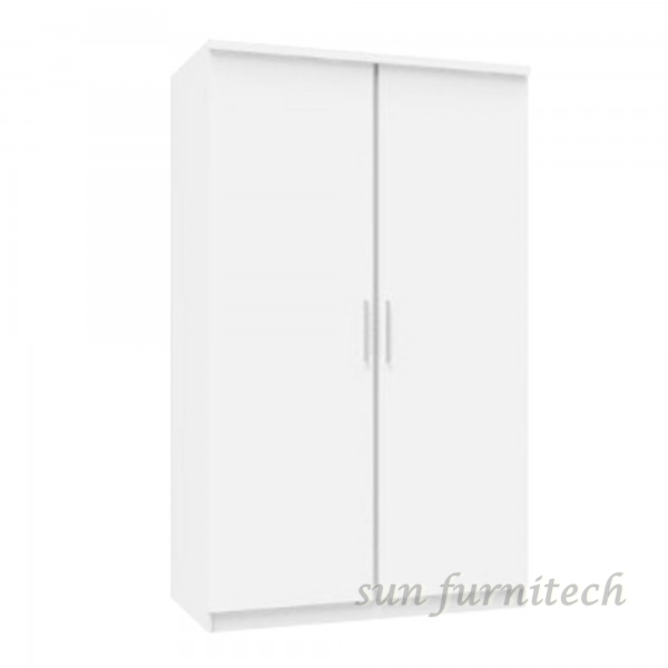 ตู้เสื้อผ้า 120 cm. 2 บานเปิดกระจกเ หบ้าบานเมลามีน exclusive รุ่น WR-1210