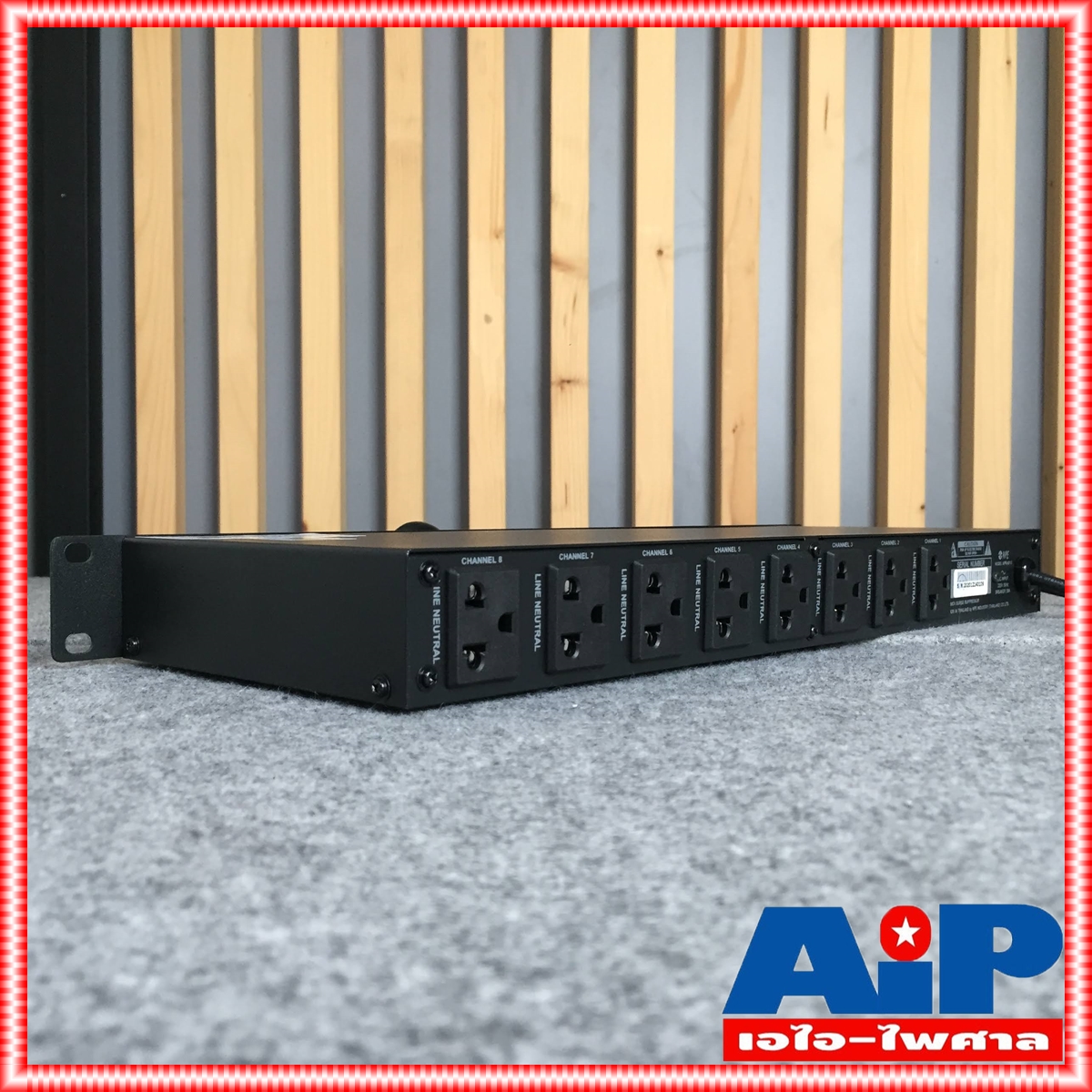 ปลั๊กพ่วงติดแร็ค NPE MPR801G ปลั๊กติดแร็ค ปลั๊กไฟตู้แร็ค ปลั๊กไฟติดตู้แร็ค รางปลั๊ก ปลั๊ก ติดแร็ค MPR 801 G AC Outlet