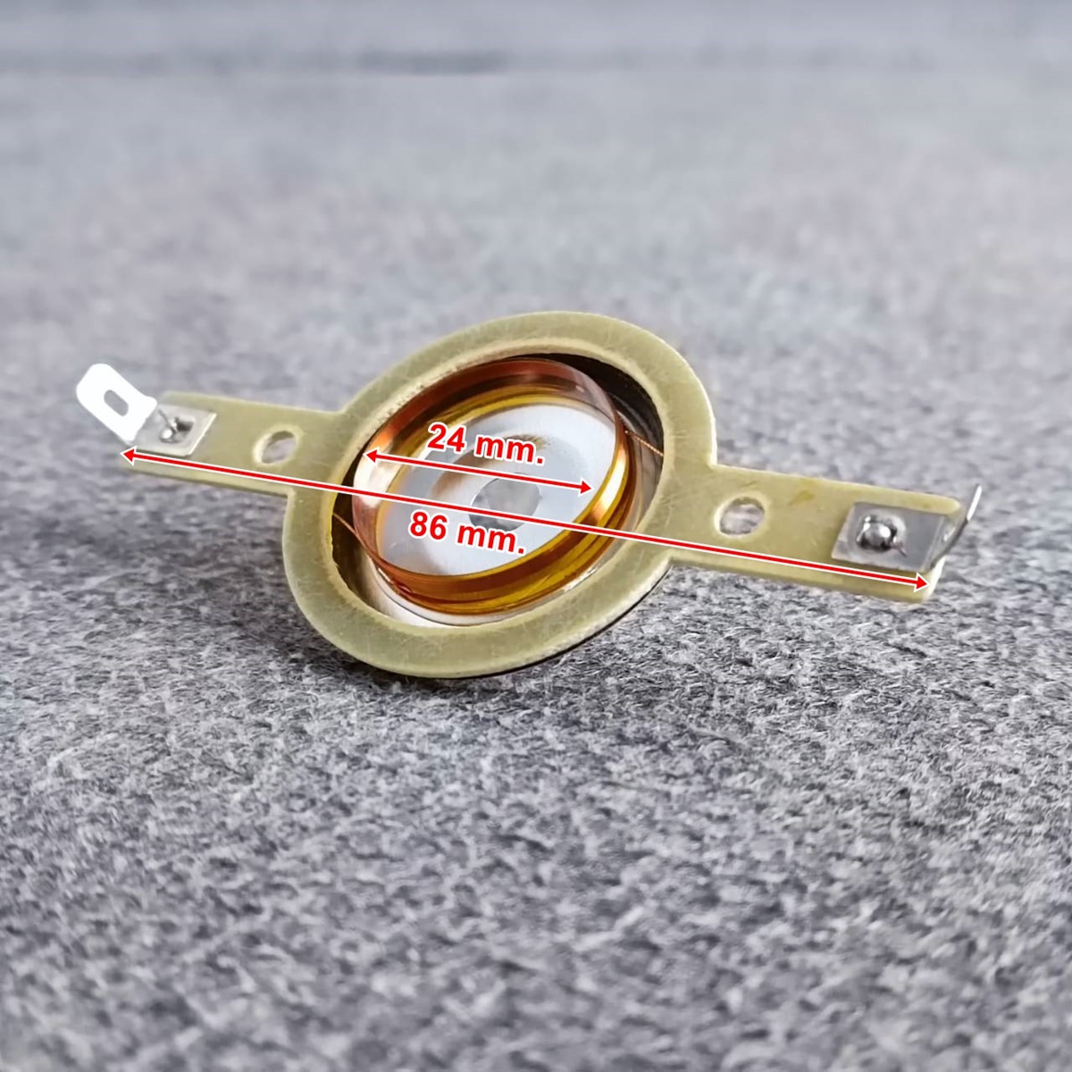 วอยซ์ แหลมจาน สีเงิน VOICE วอยซ์ เสียงแหลม วอยซ์แหลมจานไทเทเนียมเงิน สำหรับแหลมจาน 4 นิ้ว เอไอ-ไพศาล