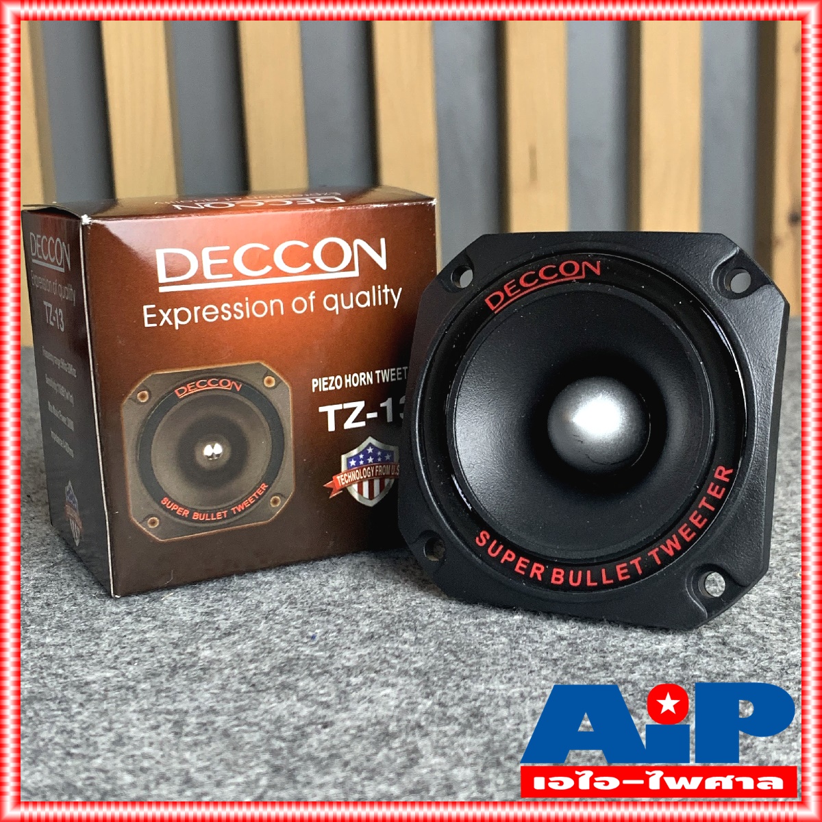 1ตัว DECCON TZ-13 Tweeter Speaker TZ 13 TZ13 ดอกลำโพง เสียงแหลม เสียงแซ็ก ลำโพงหน้าเหลี่ยม สีดำ 4-8โอห์ม เอไอ-ไพศาล