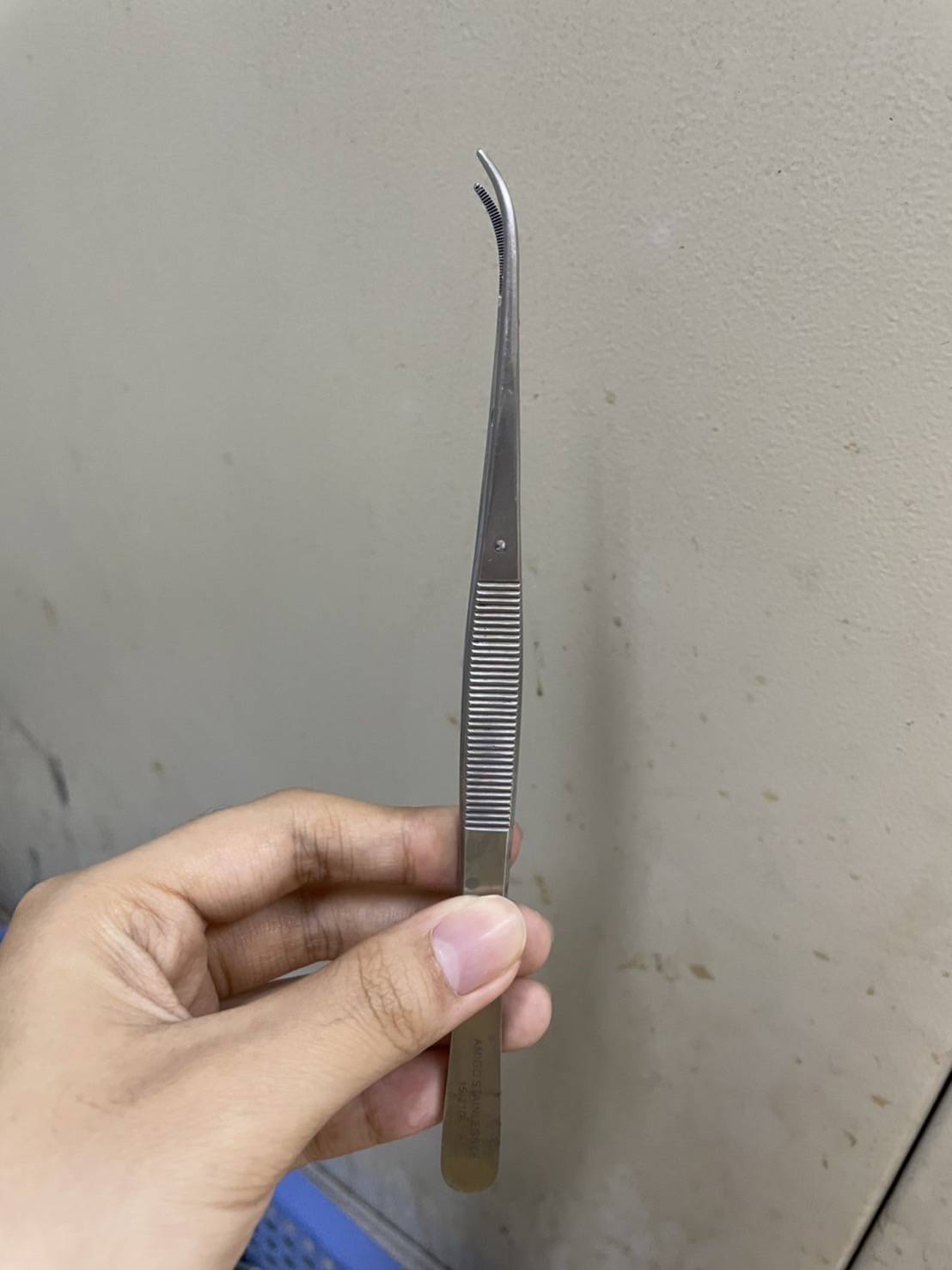 Forcep stainless(ฟอร์เซฟ สแตนเลส) ชนิดปลายตรง,ปลายทู่,ปลายแหลม,ปลายโค้ง,ปลายแบน-Hilbro/EM/Mira