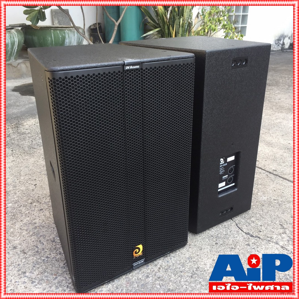 DE ACOUSTIC HT-215B ตู้ลำโพง15นิ้ว สีดำ (คู่ละ) ตู้ลำโพง 15 นิ้ว เหมาะ สำหรับงานเสียงกลางแจ้ง HT215B HT 215B เอไอ-ไพศาล