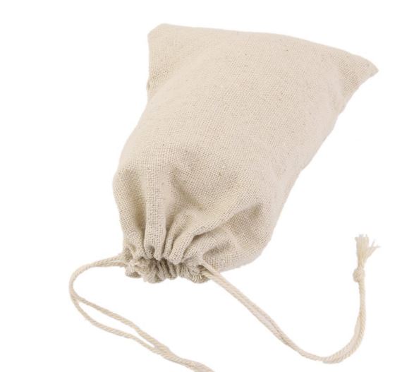 ถุงผ้าป่าน ถุงผ้าลินิน ใส่ของชำร่วย ใส่ข้าว ขนาด 8x10 cm ถุงใส่ของขวัญ สไตล์วินเทจ สุดคลาสสิค 699051