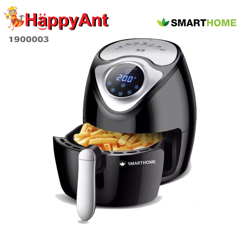 1900003 Smarthome หม้อทอดไร้นำมัน 3.5 ลิตร สีดำ MV021