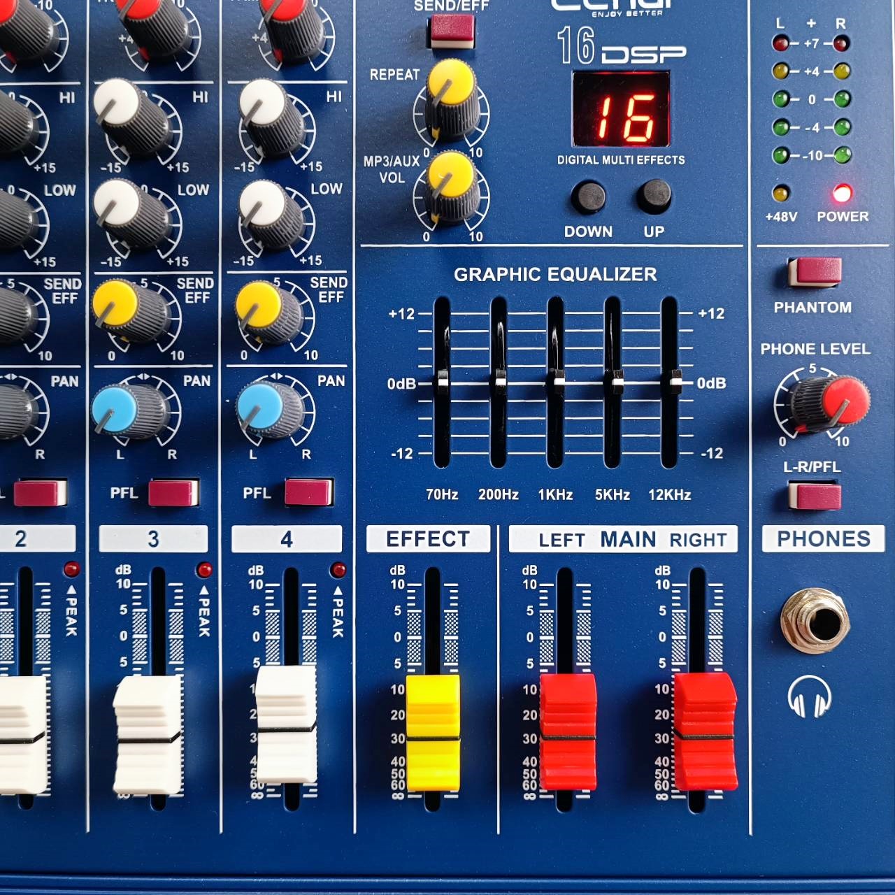 สินค้าใหม่ ลดล้างสต็อค Ceflar PMX4-150 POWERMIXER สีน้ำเงิน เพาเวอร์ มิกซ์เซอร์ บูลทูธ 4 CH PMX4 150 PMX4150 เอไอ-ไพศาล