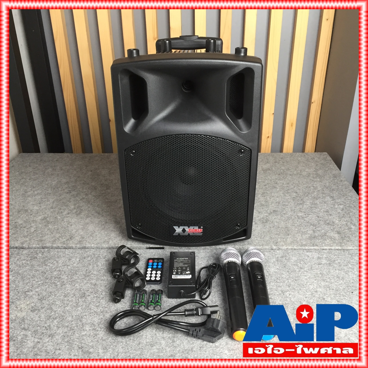 XXL SL 10V BT ตู้ลำโพงมีขยาย ไมค์ลอย2ตัว บูลทูธ ชาร์จแบตได้ SL10V SL-10V SL10 V ลำโพงล้อลาก ลำโพง 10นิ้ว