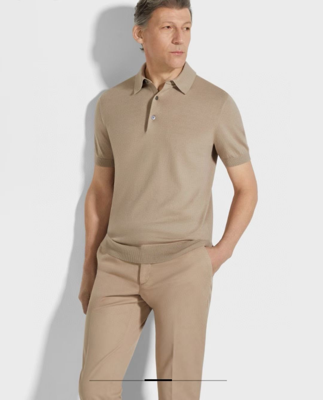 **do** เสื้อ Zegna PREMIUM COTTON POLO SHIRT ผ้าสำหรับร้อนนี้ มี 4สี สินค้าใหม่ ของแท้