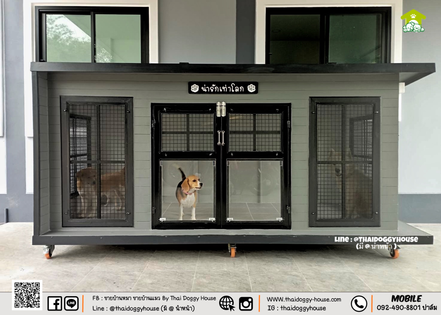 บ้านหมา บ้านแมว " 𝐁𝐎𝐗 𝐒𝐓𝐘𝐋𝐄 𝐁𝐘 𝐓𝐇𝐀𝐈 𝐃𝐎𝐆𝐆𝐘 𝐇𝐎𝐔𝐒𝐄 " &#x