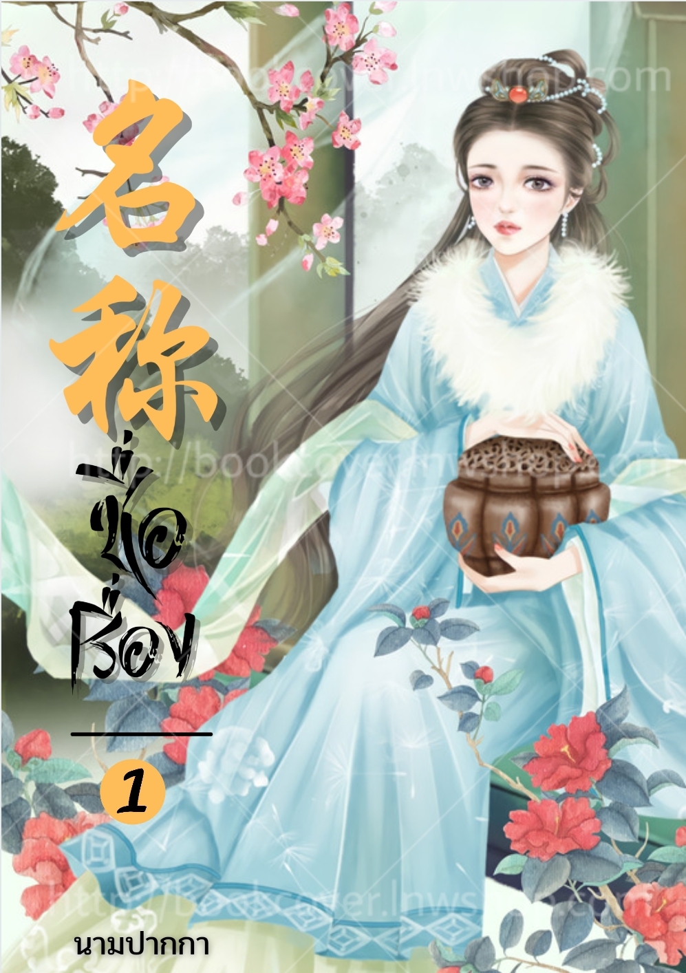 ปกนิยายจีนโบราณ แนวภาพวาดสาวงาม