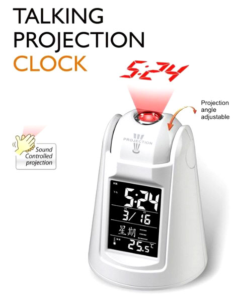 นาฬิกาส่องเพดาน Full option