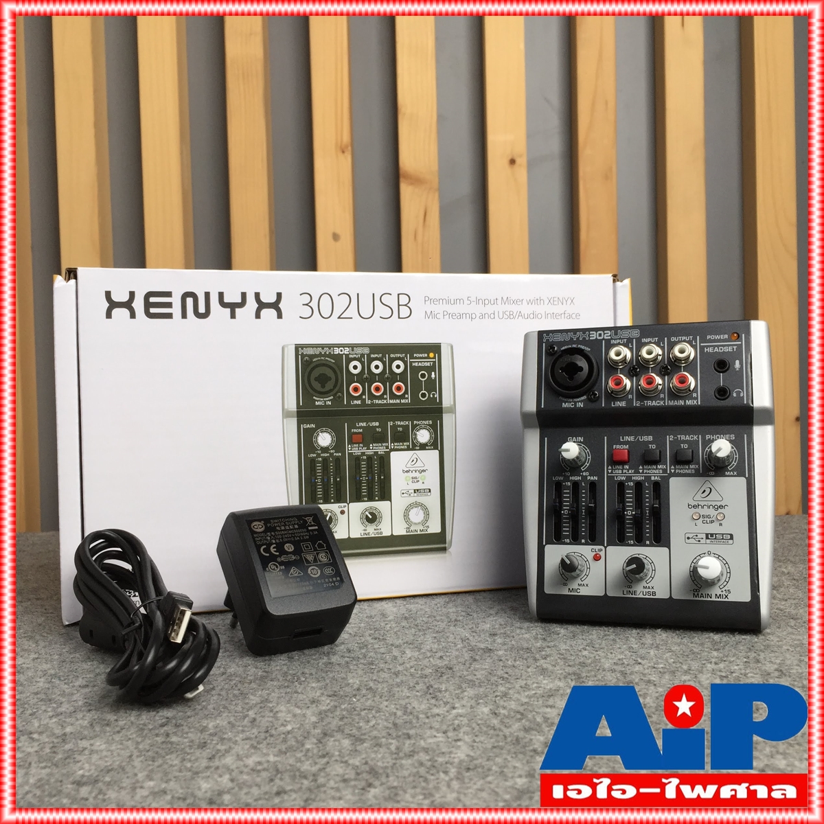 BEHRINGER XENYX-302 USB mixer XENYX 302USB ( มิกเซอร์ 302 USB พร้อม USB/Audio Interface ) XENYX302USB +++