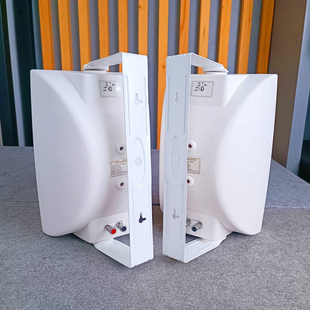 1 คู่ สีขาว DECCON sern-65TW มี LINE ตู้ลำโพง แขวน 6นิ้ว sern65 TW sern 65 ตู้ ลำโพง ติดผนัง เอไอ-ไพศาล