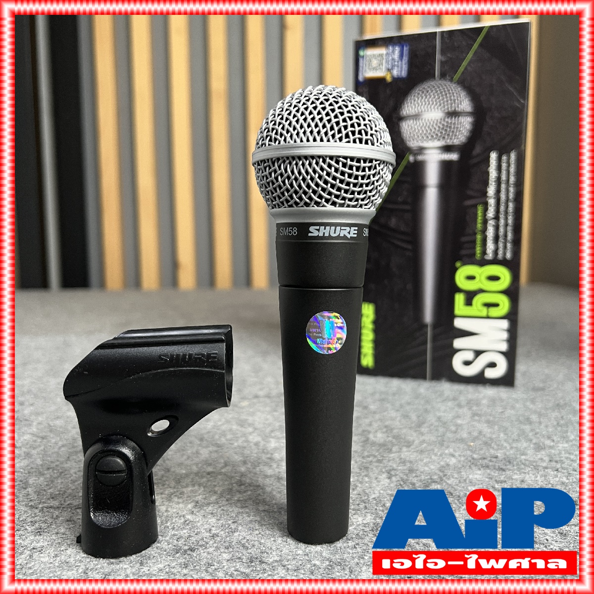 แท้มหาจักร* SHURE ไมโครโฟน รุ่น SM58S SM58 SM 58 S Dynamic Microphone ชัวร์ ไมค์ ไมค์สาย ไมค์ร้องเพลง ไมค์พูด SM-58S +++