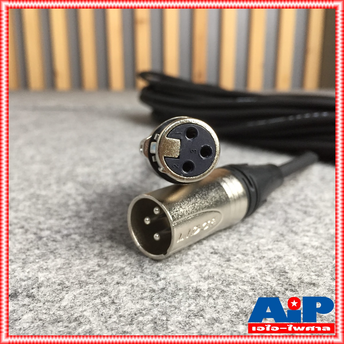 สาย20เมตร LIDGE YM-381 สายXLR เมีย-ผู้(CANNONหัวท้าย) YM381 สายXLR หัวท้าย YM 381 สาย XLR ผู้ ออก XLR เมีย สายไมค์20เมตร