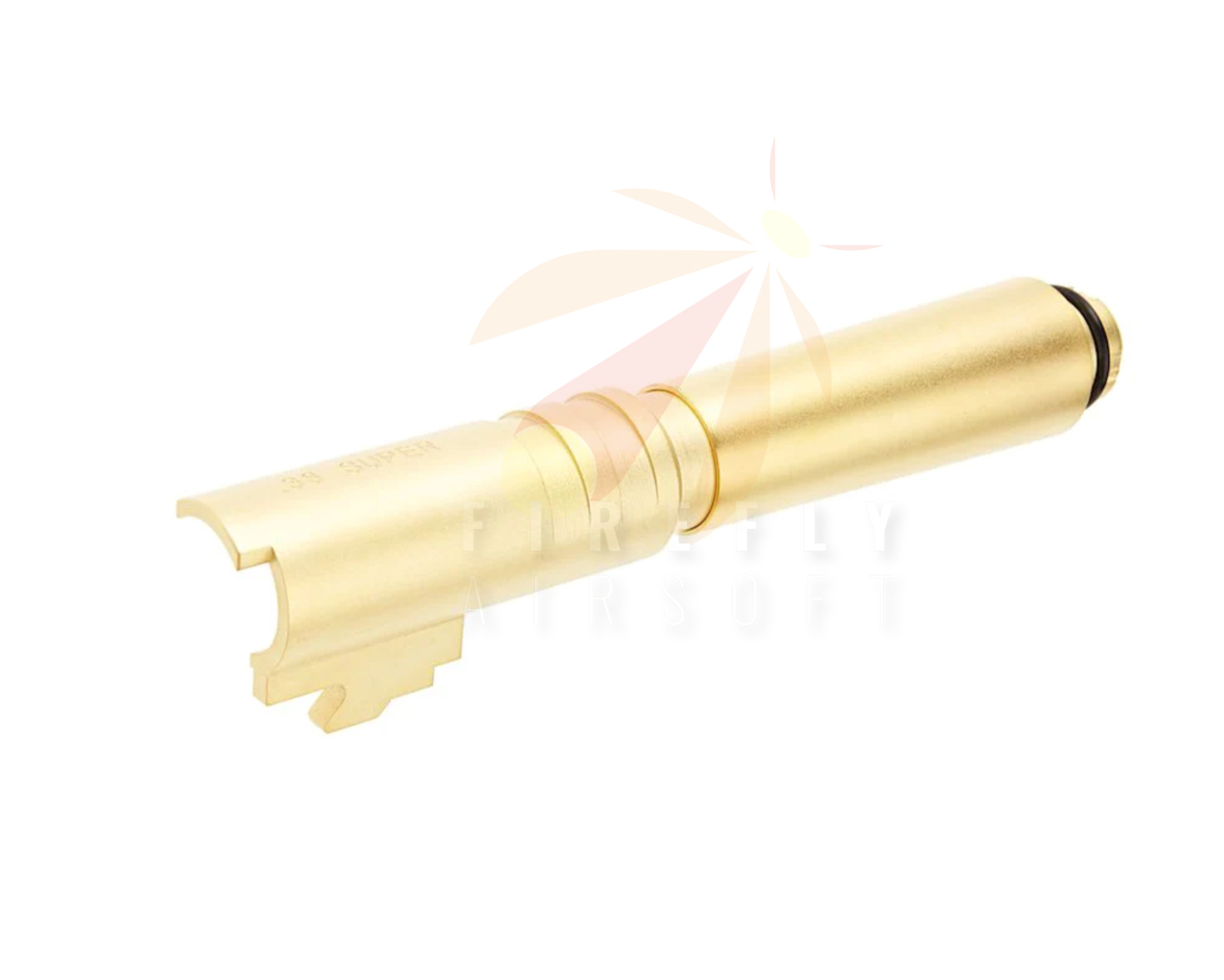 Airsoft Masterpiece Outer Barrel .38 Super Fix For Marui Hi Capa 5.1 GBB Pistol/ Gold)
