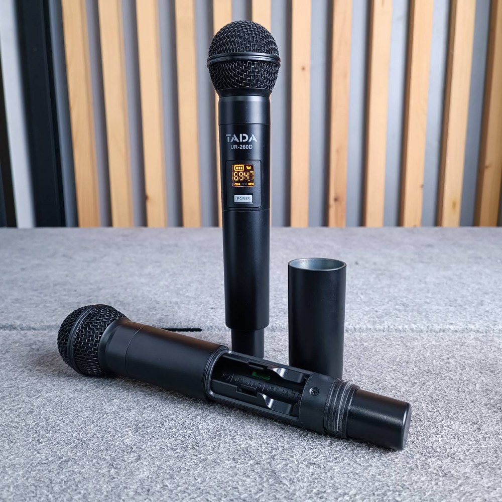 TADA UR-260D ไมค์ลอยคู่ ไมค์ลอยมือถือคู่UHF มีกระเป๋า ไมค์ลอย ไมค์คาราโอเกะ WIRELESS MICROPHONE ธาดา TA DA UR 260D TA-DA UR260D เอไอ-ไพศาล