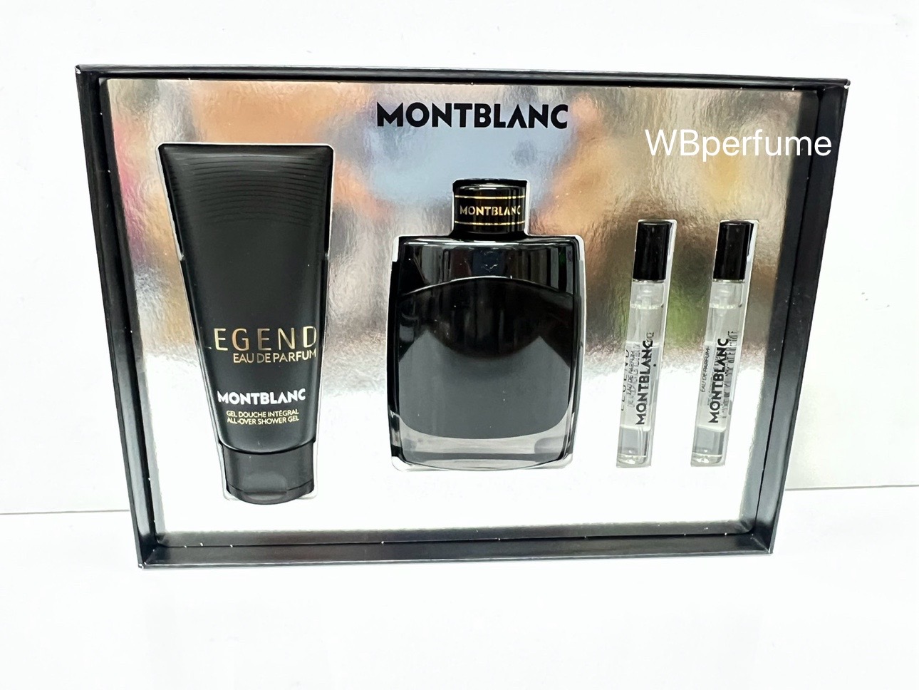 ชุดน้ำหอม Montblanc legend edp 100ml , shower gel 100ml , 7.5ml 2 ขวด