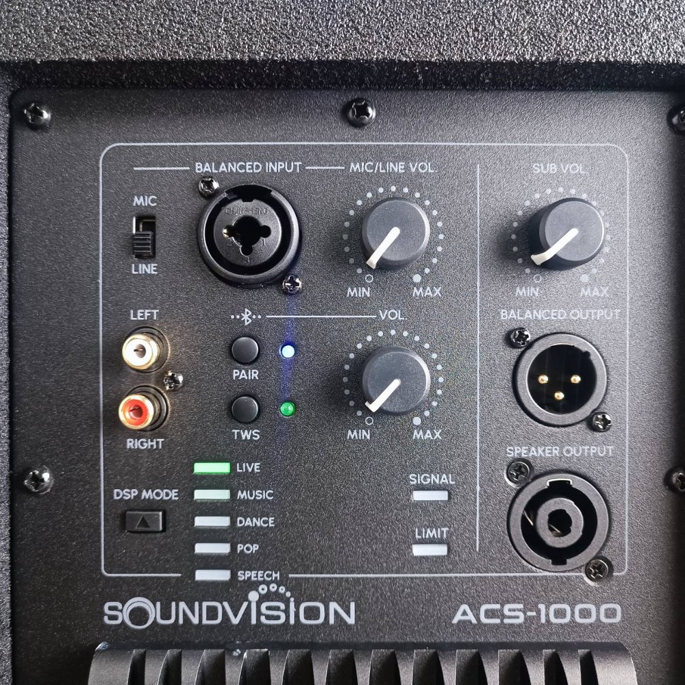 SOUNDVISION ACS-1000 ชุดลำโพงแอคทีฟ ลำโพงคอลัมน์ มีแอมป์ในตัว Column Speaker ลำโพง Active คอลัมน์ บลูทูธ 5.0 รองรับ TWSACS ACS 1000 ACS1000 เอไอ-ไพศาล +++