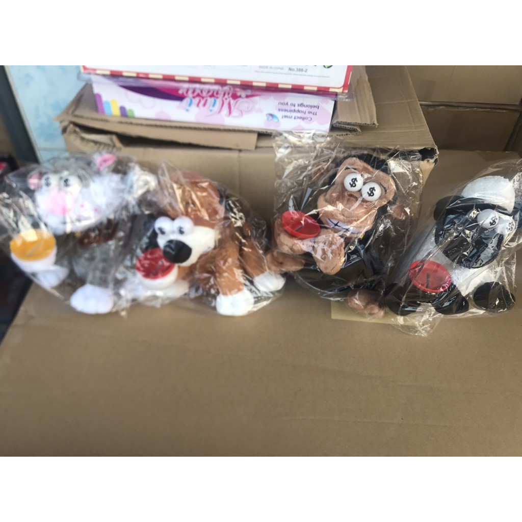 1691-1 ของเล่นเด็กตุ๊กตาสัตว์กินเหรียญ ตัวละ