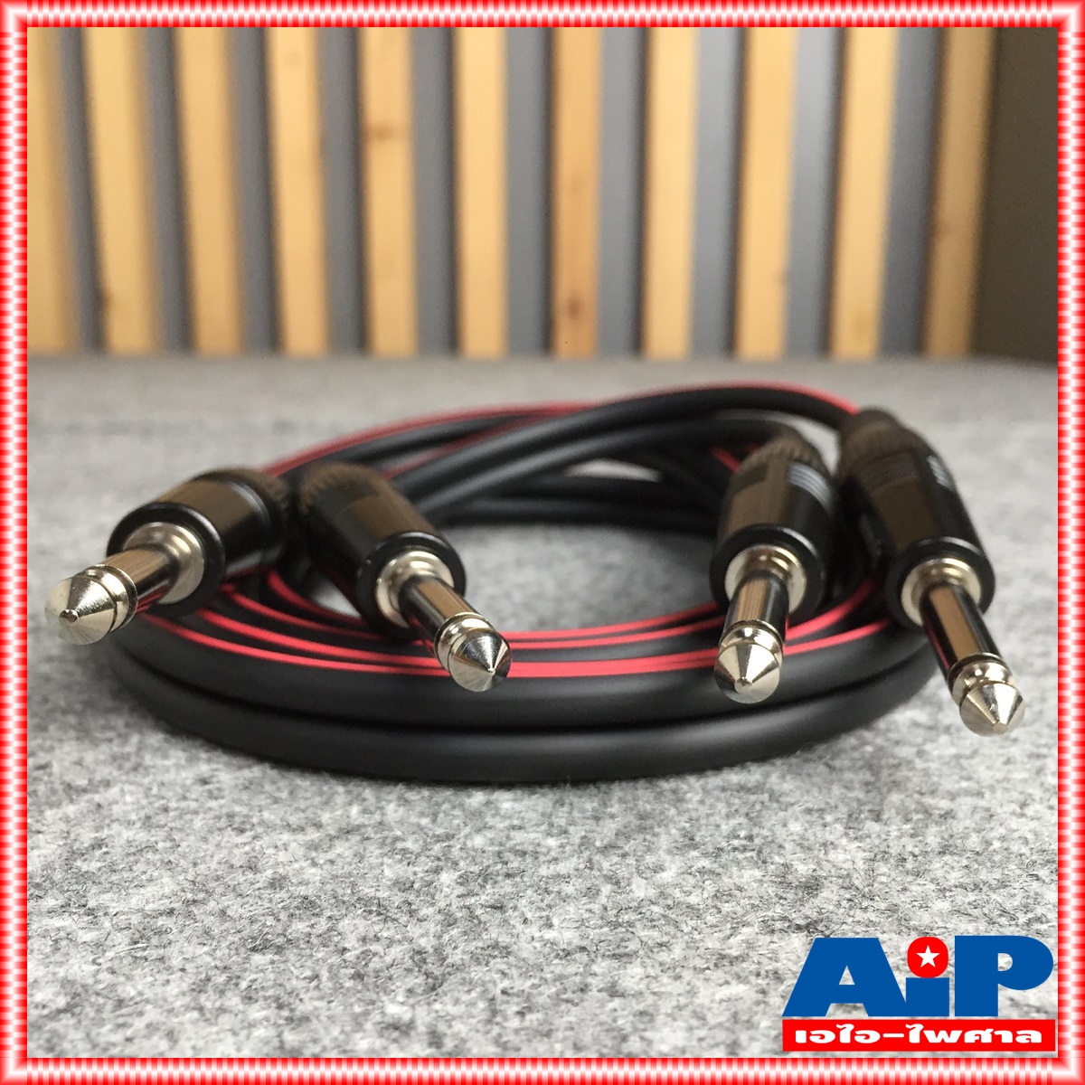 2เมตร สายสัญญาณคู่ DYNACOM สาย PHONE ออก PHONE J2049 สาย สัญญาณ MICหัวท้าย ไดน่าคอม เอไอ-ไพศาล