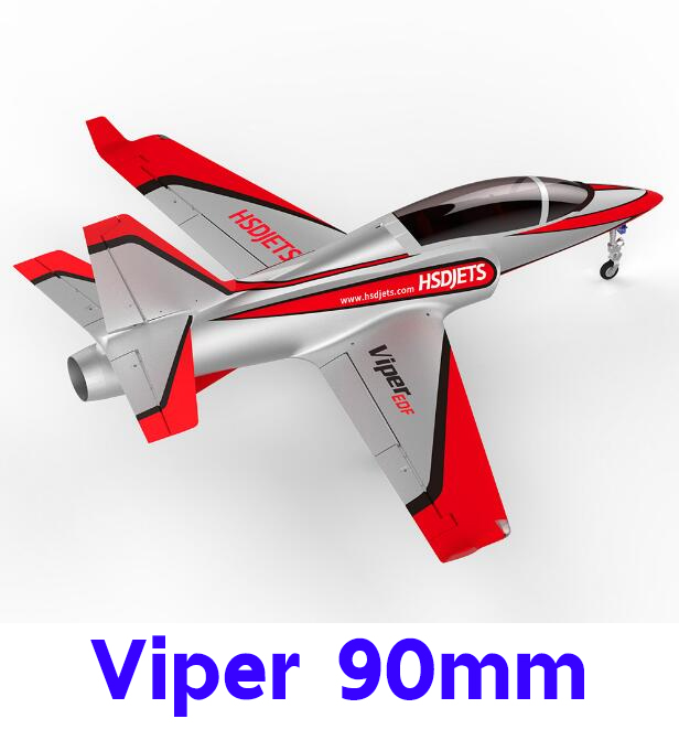 เครื่องบินโฟม ตัวลำ+ชุดไฟ HSD Hobby Viper V2 90mm (ไม่รวมวิทยุ รีซีฟ แบต)