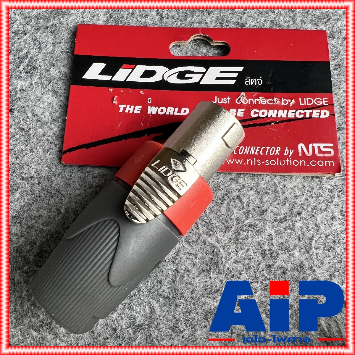 1ตัว LIDGE YM-126A สีแดง สเปคคอนตัวผู้ เสริมเหล็ก สเปคคอนตัวผู้ สเปคคอนเสริมเหล็ก สเปคคอนลำโพง SPEAKON YM126A YM 126A เอไอ-ไพศาล