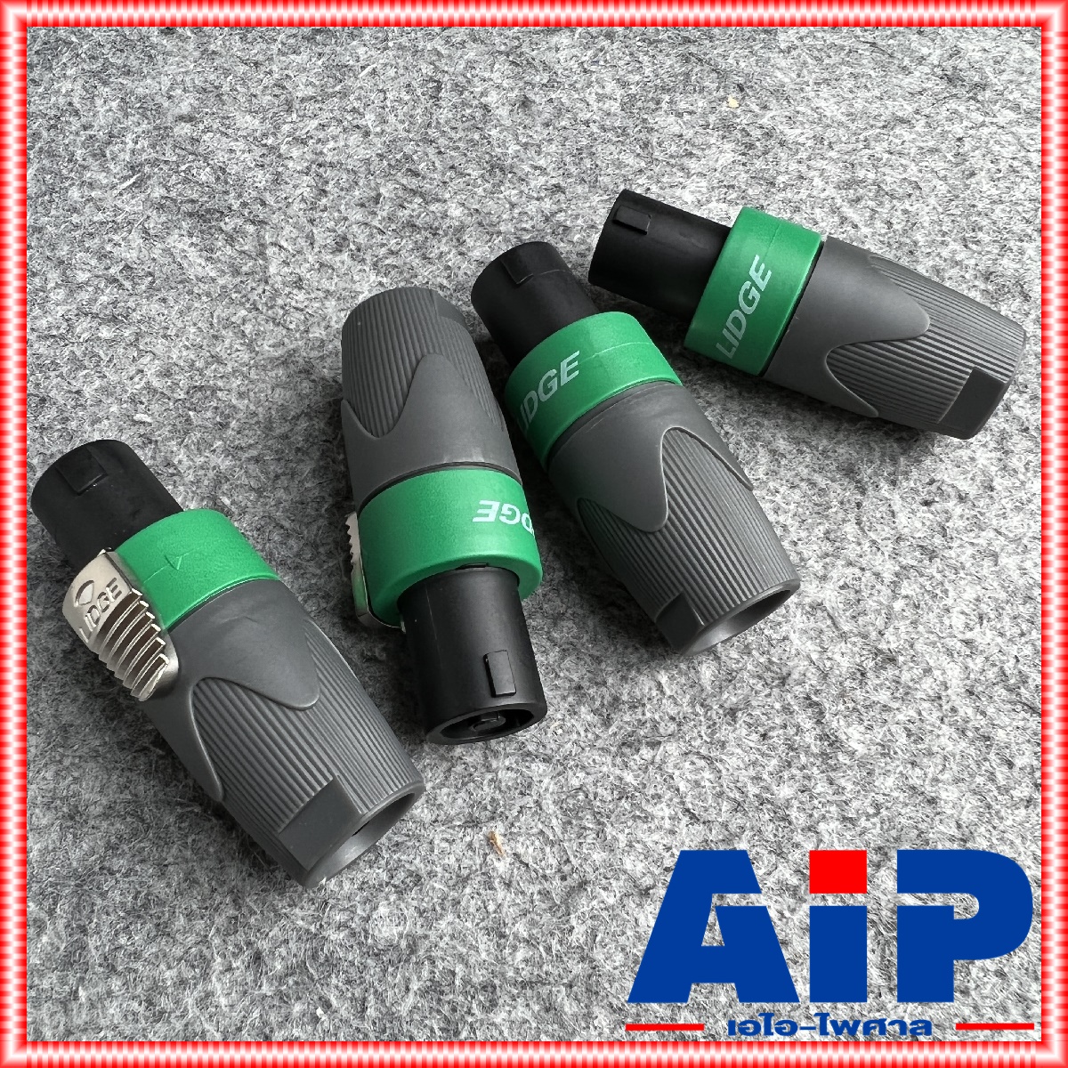 แพ็ค4ตัว Lidge YM-122A speakon สีเขียว สเปคคอน ตัวผู้ แจ็คสเปคคอน YM 122 A สเปคคอนตัวผู้ สเปคคอนตู้ลำโพง YM122 เอไอ-ไพศาล