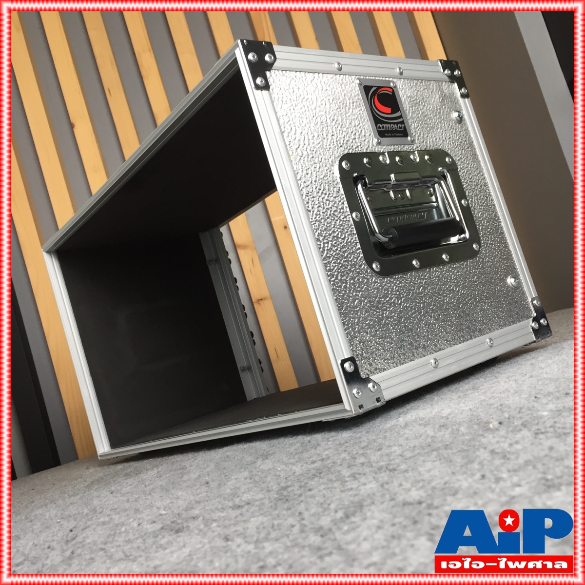 COMPACT EL-6 RACK สีเงิน เปลือยหน้า-หลัง (ไม่มีฝาปิด) ลึก11นิ้ว คอมแพ็ค แร็ค EL6 แร็คเครื่องเสียง แร็คเปลือย แร็คแอมป์