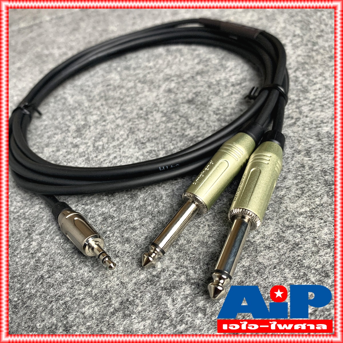3เมตร AMPHENOL สาย TR-ST - PHONEx2 3M CA52-3333-WB-003 AMPHENOL สายTR-ST-PHONEx2 3M สายสัญญาณ TR-ST ออก ปลั๊กไมค์ โมโน 2หัว สายคอมเข้ามิกซ์
