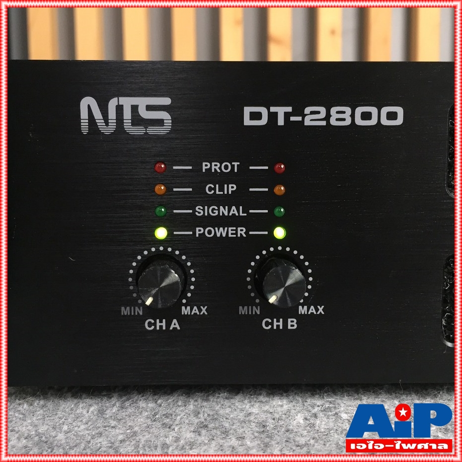 NTS DT-2800 POWERAMP เพาเวอร์แอมป์ เป็นพาวเวอร์ที่มี 2 ช่อง ขนาดความสูง 2U เป็นเครื่องขยายเสียง รูปแบบ CLASS D DT 2800 DT2800 เอไอ-ไพศาล