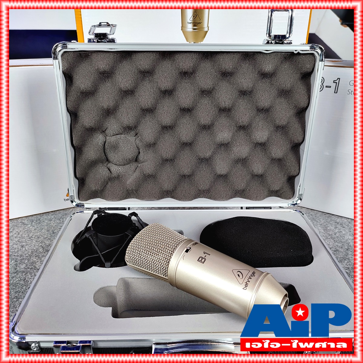 BEHRINGER B1 ไมค์สตูดิโอ CONDENSER MICROPHONE B 1 B-1 ไมค์ห้องอัด ไมค์ห้องส่ง ไมค์สตู ไมค์โครโฟน เอไอ-ไพศาล +++