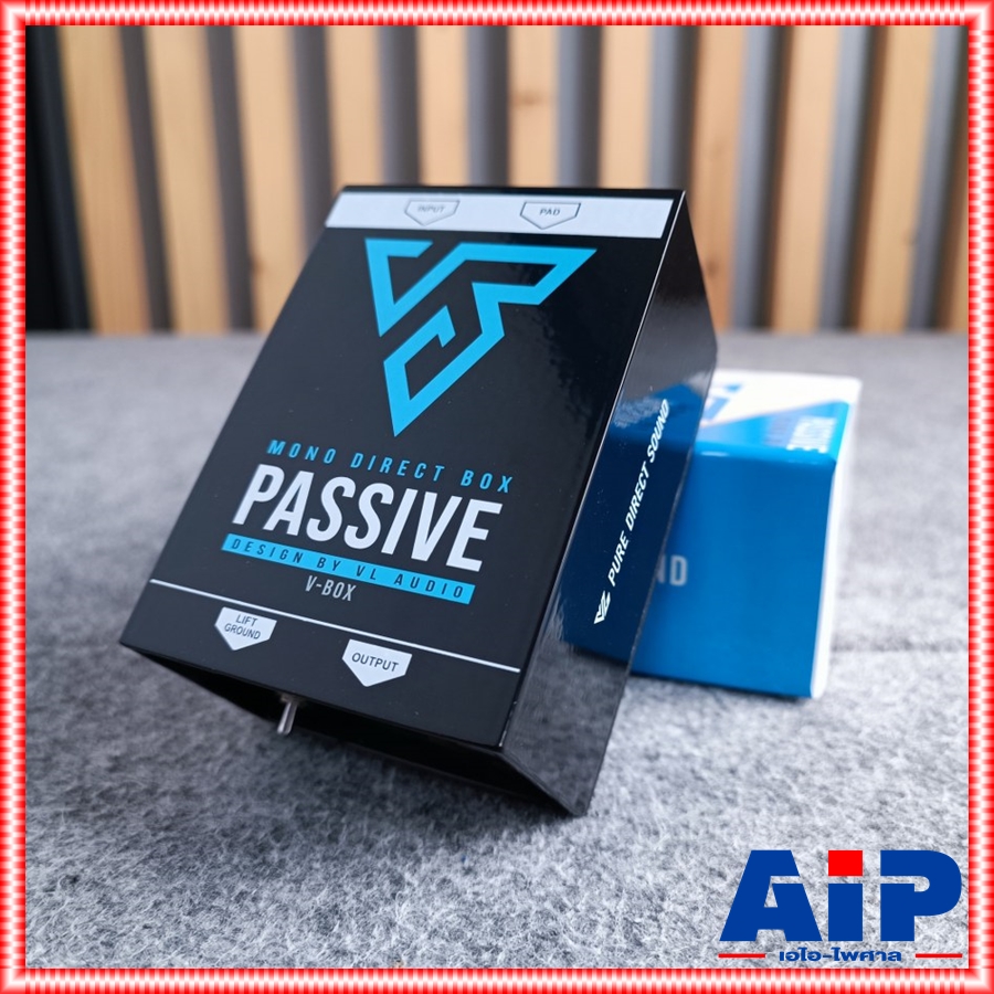 V BOX Mono Passive DI MKII ตัวกรองสัญญาณเสียง กล่องสัญญาณเสียง ดีไอสำหรับคีบอร์ดเบสกีตาร์และเครื่องดนตรี เอไอ-ไพศาล