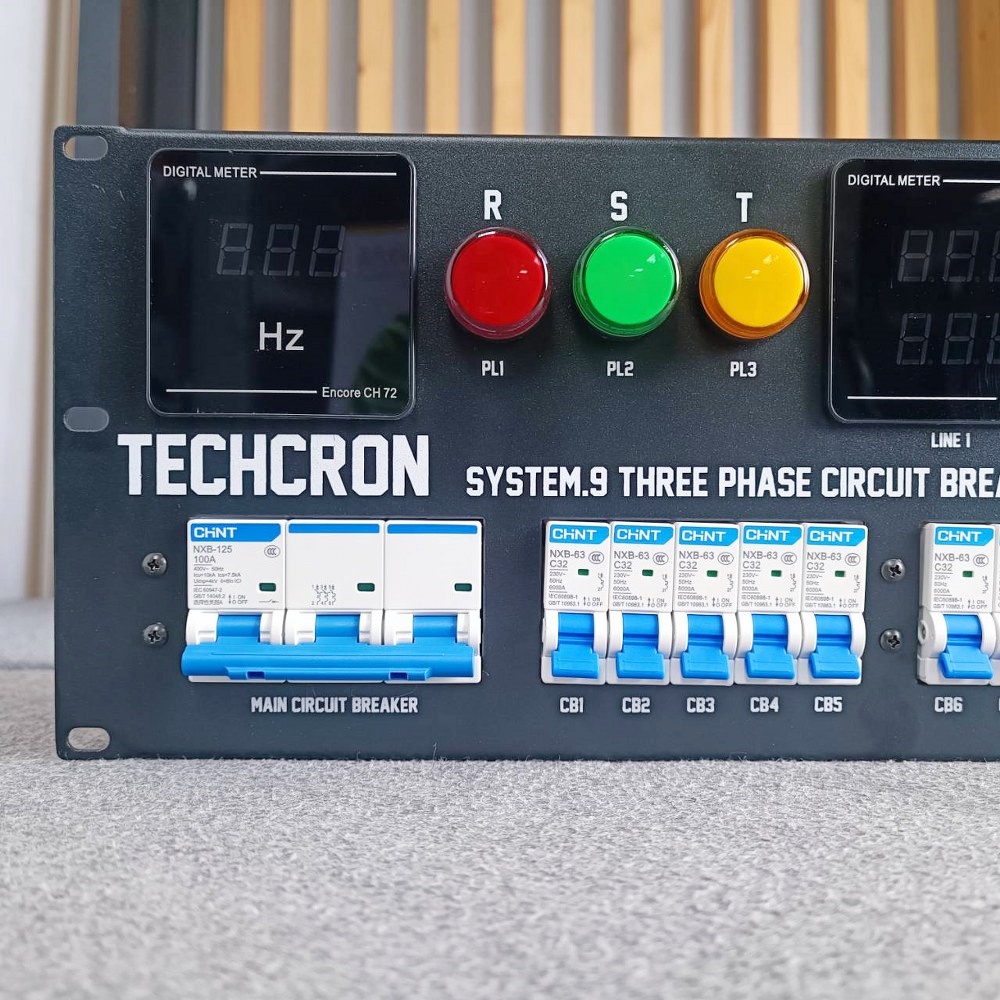 TECHCRON B9 /PWR-6 ชุดโหลดไฟ 4U ไฟ3เฟส ชุดโหลดจ่ายไฟ ปลั๊กโหลด3เฟส เพาเวอร์ปลั๊ก B9-PWR 6 B9/PWR6 เอไอ-ไพศาล