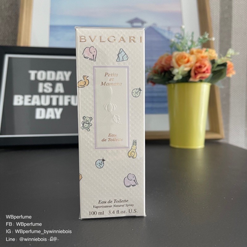 น้ำหอมแท้100% กลิ่นแป้งเด็กอันเลื่องชื่อ BVLGARI Petits Et Mamans edt 100ml