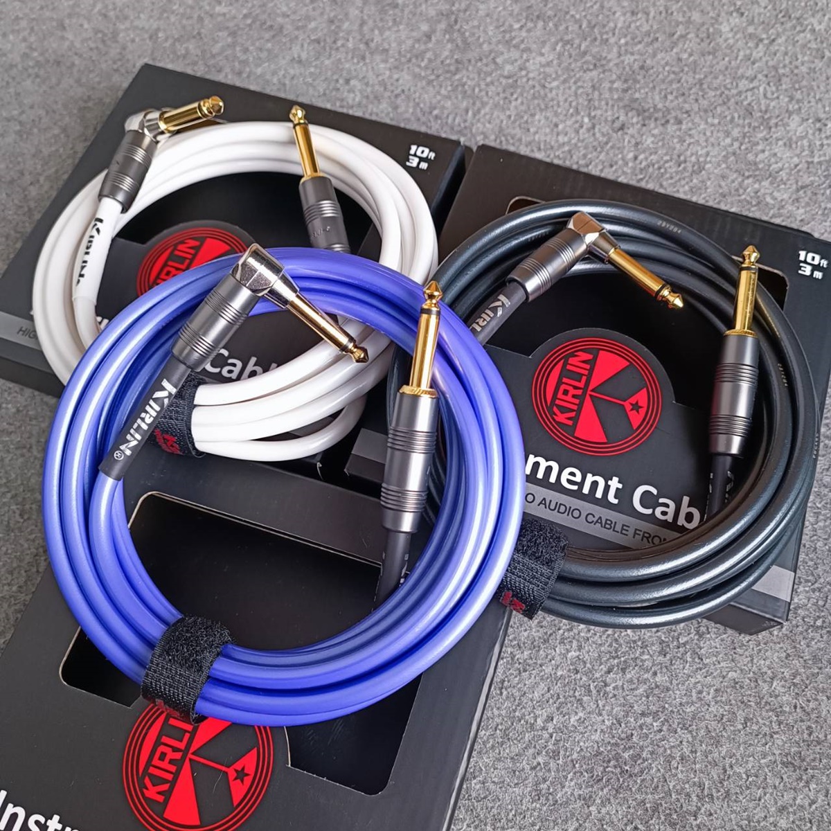 3เมตร(1เส้น) KIRLIN IP-222 PP/ WH/ BK สายกีต้าร์ 3เมตร มี3สีให้เลือก สีม่วง / ขาว / ดำ สายแจ็คกีต้าร์ 22AWG สายไมค์หัวท้าย สายสัญญาณสำเร็จรูป เอไอ-ไพศาล