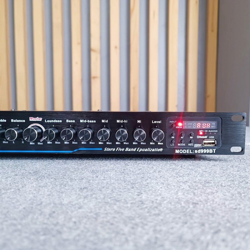 K.POWER SD-999BT ปรี USB บูลทูธ ปรีแอมป์เครื่องเสียงกลางแจ้ง ปรีคาราโอเกะ ปรีแอมป์บลูทูธ เครื่องแต่งเสียง SD 999BT SD999BT เอไอ-ไพศาล
