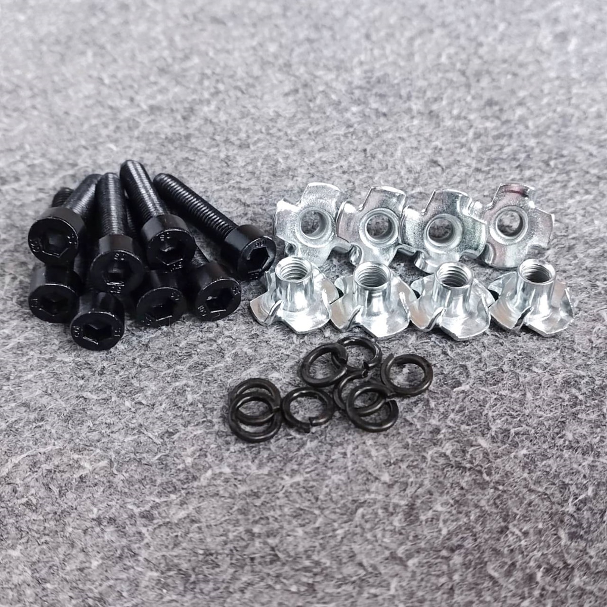 ถุง8ชุด น๊อตหัวหกเหลี่ยม 25mm พร้อม T-NUT M5 น็อตยึดลำโพง สกรู น็อตยึดร่อง น็อตสำหรับตู้ลำโพง เอไอ-ไพศาล