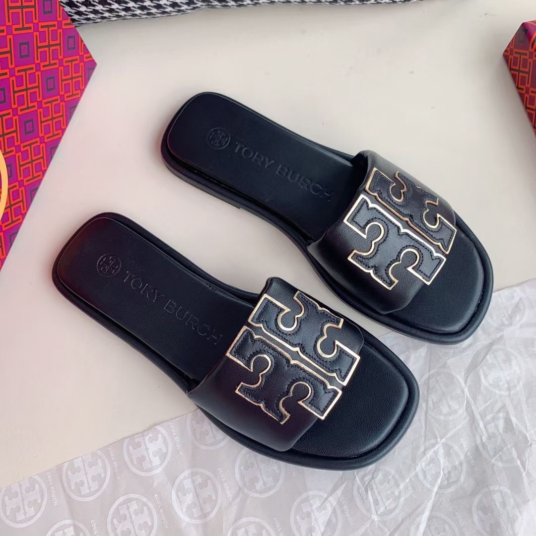 **do** รองเท้าแตะหนัง Tory Burch มี 3 สีให้เลือก สินค้าใหม่ ของแท้