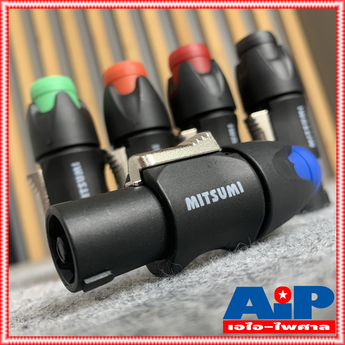 มี5สีให้เลือก MITSUMI 911S06 SPEAKON ปลั๊กลำโพง หัวspeakon สเปคคอน สเปคค่อนลำโพง สเปคค่อน speakon