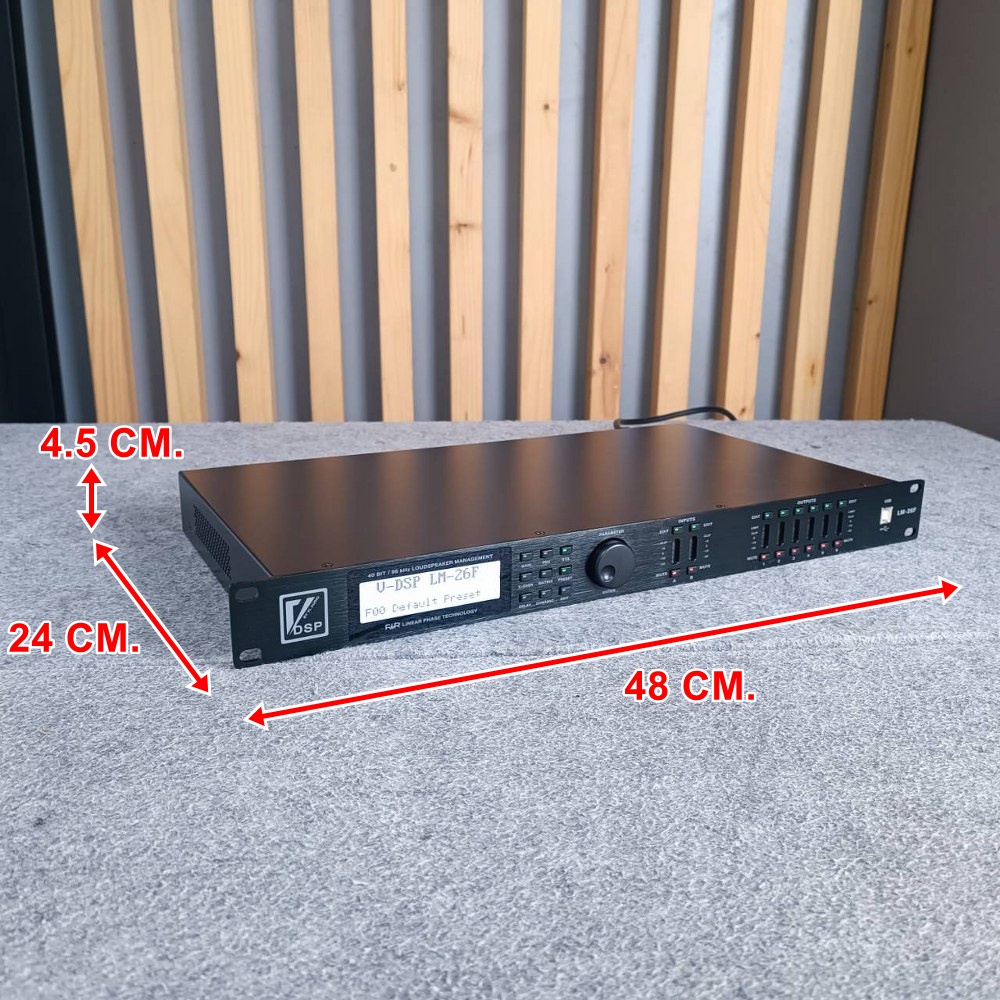 V-DSP LM-26F PROCESSOR LM 26F LM26F ตัวแยกสัญญาณเสียง เครื่องแยกสัญญาณเสียง ตัวแยกสัญญาณLM-26F เอไอ-ไพศาล
