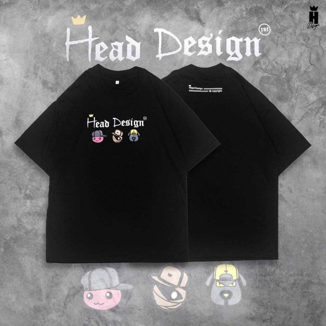 เสื้อยืด Oversize สีดำ ปริ๊นลาย ไม่ยืด ไม่ย้วย ไม่ต้องรีด เสื้อยืดสีพื้น เสื้อยืนพื้น