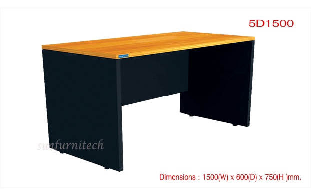 โต๊ะทำงานโล่ง, โต๊ะทำงาน ขนาด 1.50 ม. ยี่ห้อ Smart form รุ่น 5D-1500