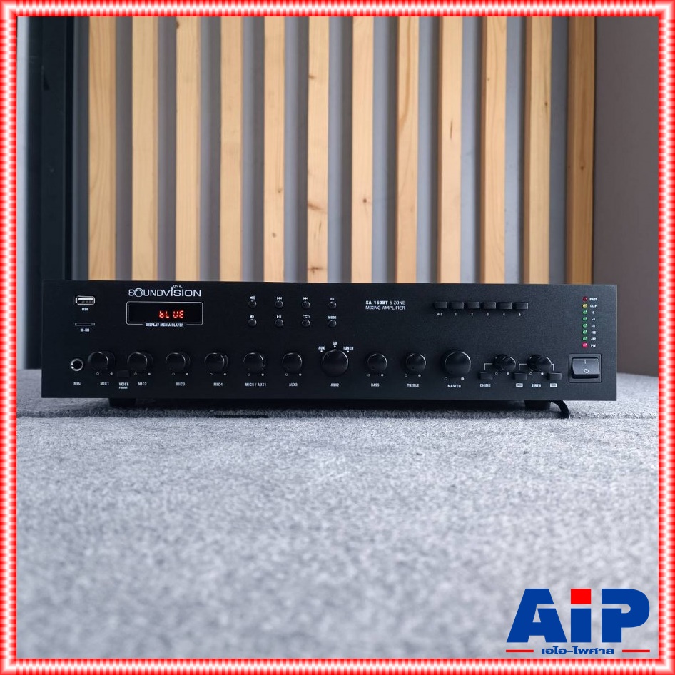 SOUNDVISION SA-150BT powermixer +++ เพาเวอร์มิกเซอร์ระบบประกาศ แอมพลิฟายเออร์ มิกเซอร์ เพาเวอร์มิกเซอร์ SA 150BT SA150BT เอไอ-ไพศาล