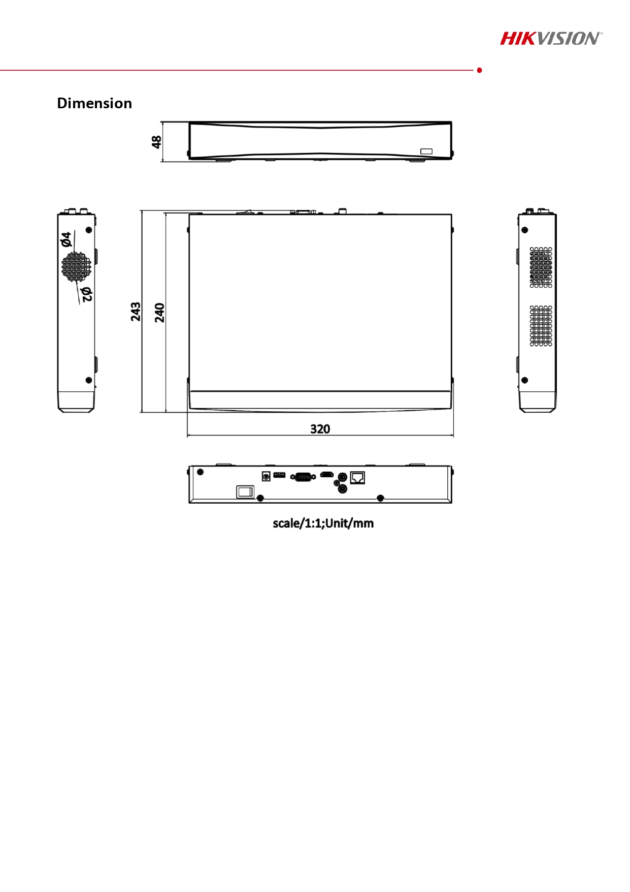 HIKVISION เครื่องบันทึกกล้องวงจรปิด NVR รุ่น DS-7608NXI-K1 Series AcuSense 4K 8ช่อง