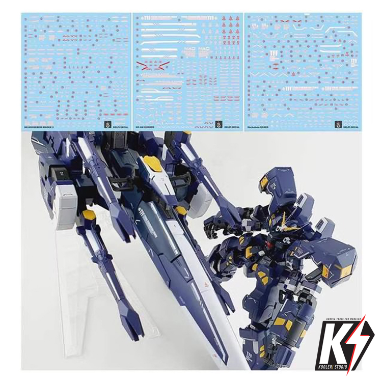 Waterdecal CG HG Huckebein Mark 3 #ดีคอลน้ำสำหรับติดกันพลา กันดั้ม Gundam พลาสติกโมเดลต่างๆ